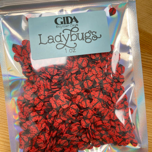 Ladybugs Polymer clay 1 oz - GIDA DESIGN 