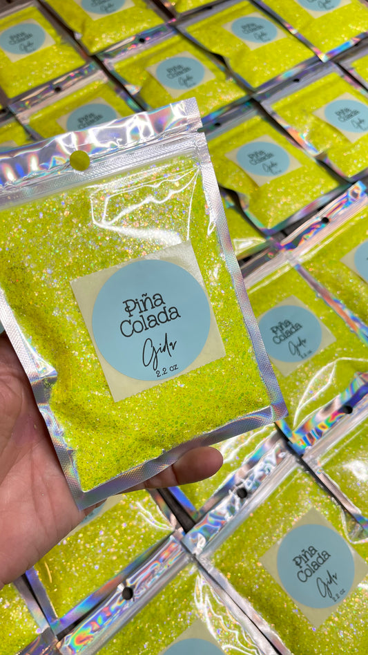 Piña Colada Chunky Glitter - 2 oz - GIDA DESIGN 