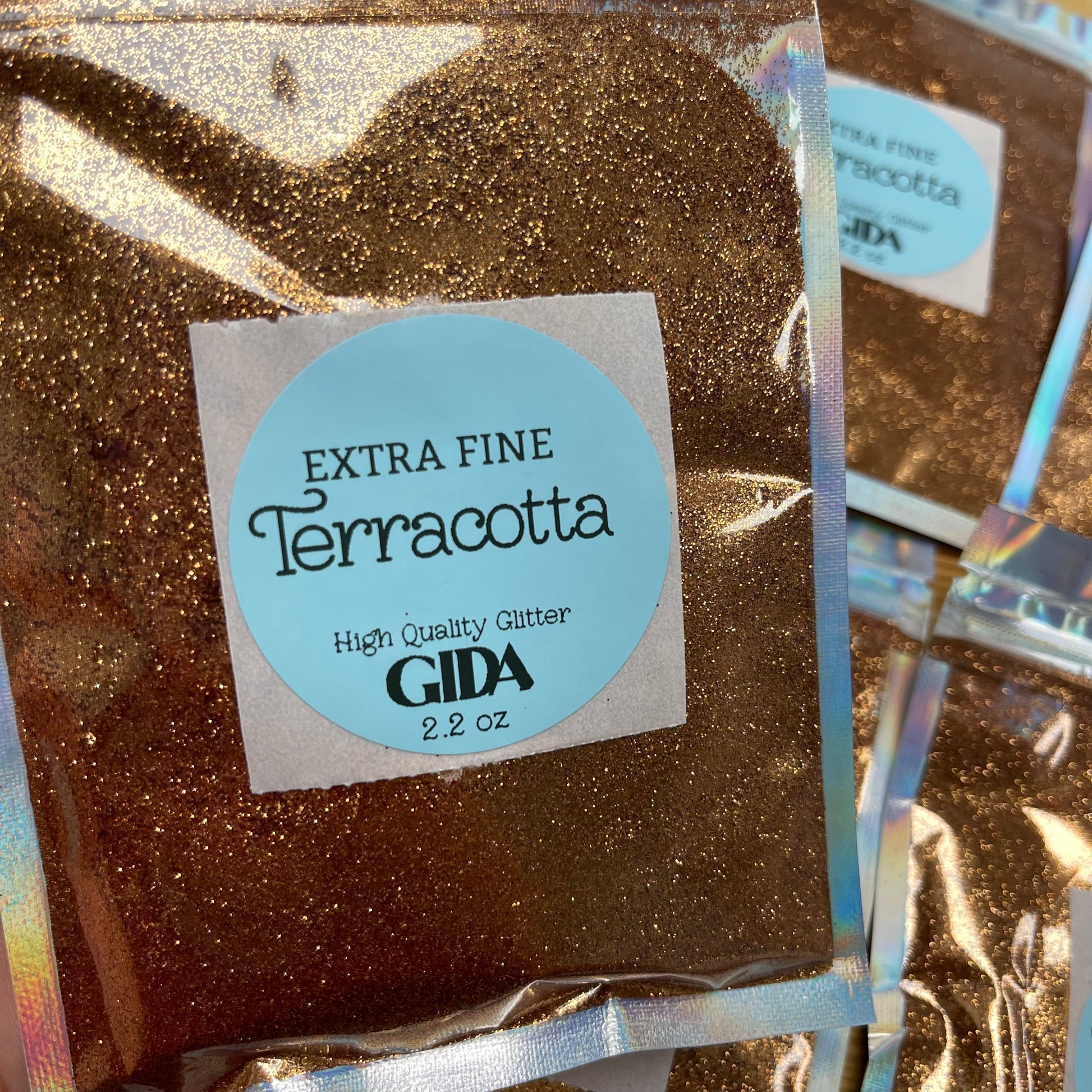 Terracotta EXTRA FINE Glitter - 2.2 oz - GIDA DESIGN 