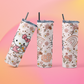 Cute kitty boho rainbow nude 20oz Tumbler wrap Vinyl