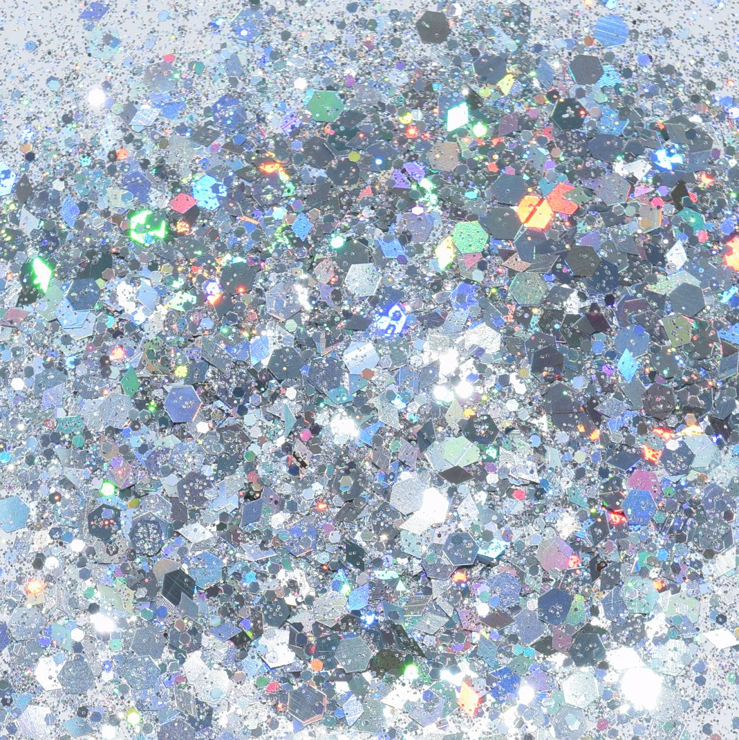 Silver Holo Chunky Glitter - 2 oz - GIDA DESIGN 