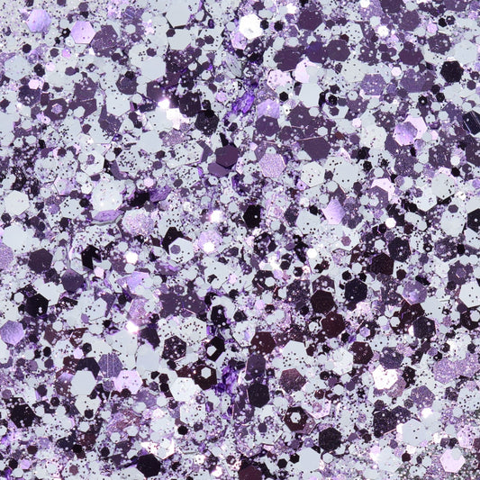 White & Purple Chunky Glitter - 2.2 oz - GIDA DESIGN 